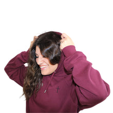 Load image into Gallery viewer, Power of the Cross | Unisex Eco Raglan Hoodie