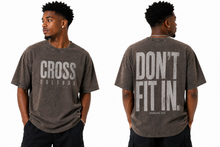 Load image into Gallery viewer, Don't Fit In | RENEWED | Unisex Oversized Snow Washed T-shirt