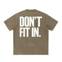 Load image into Gallery viewer, Don't Fit In | MISFIT | Heavyweight Vintage Washed Frayed T-Shirt