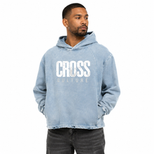 Load image into Gallery viewer, Don't Fit In | Unisex | Vintage Washed Frayed-Hem Hoodie
