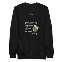 Load image into Gallery viewer, Good Shepherd | Psalm 23:1 | Unisex Premium Sweatshirt