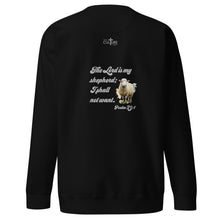 Load image into Gallery viewer, Good Shepherd | Psalm 23:1 | Unisex Premium Sweatshirt