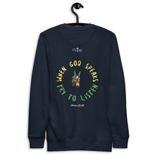 Load image into Gallery viewer, Balaam's Donkey | Numbers 22:28 | Unisex Premium Sweatshirt
