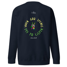 Load image into Gallery viewer, Balaam's Donkey | Numbers 22:28 | Unisex Premium Sweatshirt