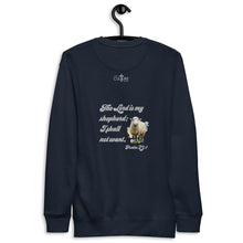 Load image into Gallery viewer, Good Shepherd | Psalm 23:1 | Unisex Premium Sweatshirt