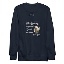Load image into Gallery viewer, Good Shepherd | Psalm 23:1 | Unisex Premium Sweatshirt