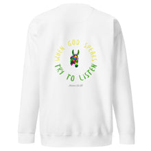 Load image into Gallery viewer, Balaam's Donkey | Numbers 22:28 | Unisex Premium Sweatshirt