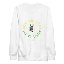 Load image into Gallery viewer, Balaam's Donkey | Numbers 22:28 | Unisex Premium Sweatshirt