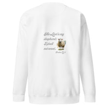 Load image into Gallery viewer, Good Shepherd | Psalm 23:1 | Unisex Premium Sweatshirt