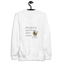 Load image into Gallery viewer, Good Shepherd | Psalm 23:1 | Unisex Premium Sweatshirt