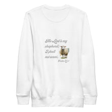 Load image into Gallery viewer, Good Shepherd | Psalm 23:1 | Unisex Premium Sweatshirt