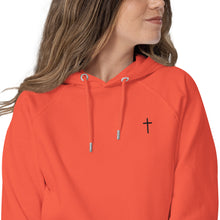 Load image into Gallery viewer, Power of the Cross | Unisex Eco Raglan Hoodie