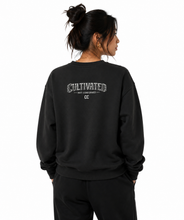 Load image into Gallery viewer, CULTIVATED | Black | Galatians 5:22 | Unisex Crewneck

