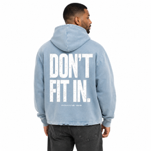Load image into Gallery viewer, Don't Fit In | Unisex | Vintage Washed Frayed-Hem Hoodie
