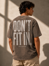 Load image into Gallery viewer, Don't Fit In | RENEWED | Unisex Oversized Snow Washed T-shirt
