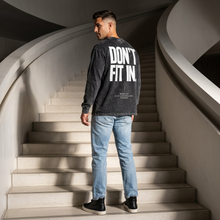 Load image into Gallery viewer, Don't Fit In | MISFIT | Unisex Oversized Acid Wash Long Sleeve T-Shirt
