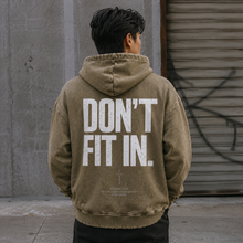 Load image into Gallery viewer, Don't fit In | MISFIT | Snow Wash Hand-Frayed Heavyweight Hoodie
