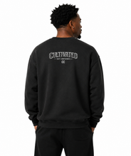 Load image into Gallery viewer, CULTIVATED | Black | Galatians 5:22 | Unisex Crewneck
