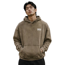 Load image into Gallery viewer, Don't fit In | MISFIT | Snow Wash Hand-Frayed Heavyweight Hoodie
