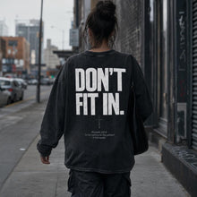 Load image into Gallery viewer, Don't Fit In | MISFIT | Unisex Oversized Acid Wash Long Sleeve T-Shirt
