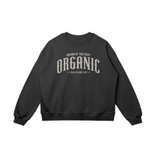 Load image into Gallery viewer, ORGANIC | CULTIVATED | Black | Galatians 5:22 | Unisex | Oversized Fit | Crewneck
