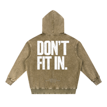 Load image into Gallery viewer, Don't fit In | MISFIT | Snow Wash Hand-Frayed Heavyweight Hoodie
