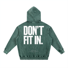 Load image into Gallery viewer, Don't fit In | MISFIT | Snow Wash Hand-Frayed Heavyweight Hoodie
