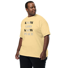 Load image into Gallery viewer, Know God Know Peace | Men’s Garment-Dyed Heavyweight T-Shirt
