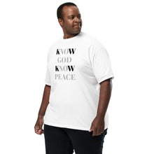 Load image into Gallery viewer, Know God Know Peace | Men’s Garment-Dyed Heavyweight T-Shirt
