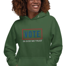 Load image into Gallery viewer, VOTE | IN GOD WE TRUST | Unisex Hoodie
