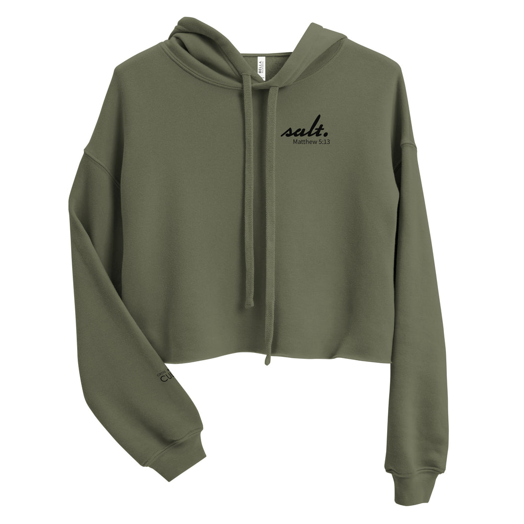 Salt | Matthew 5:13 | Crop Hoodie | Embroidered